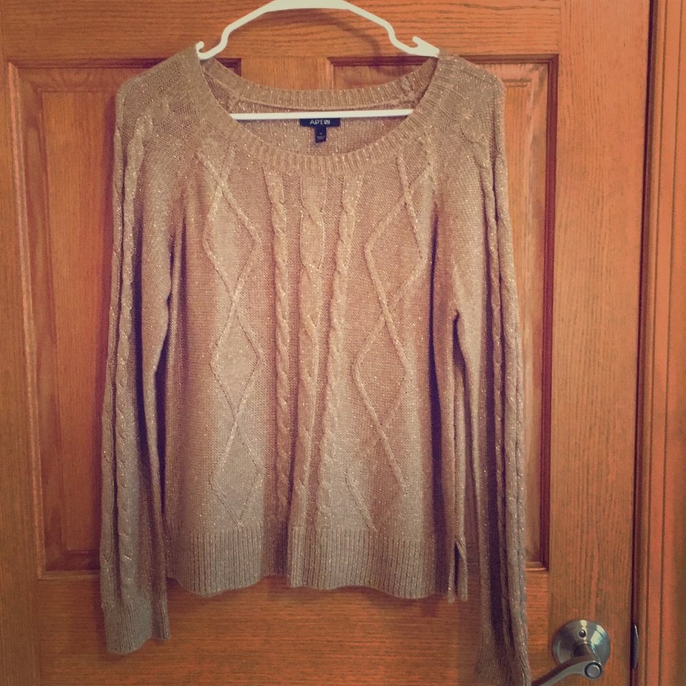 Women’s Gold Shimmer Sweater